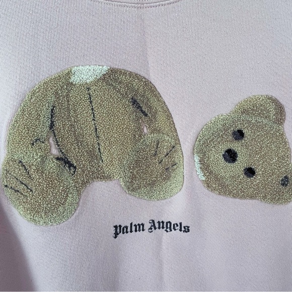 NWOT PALM ANGELS SWEATSHIRT size M in Cherry pink - Picture 10 of 16